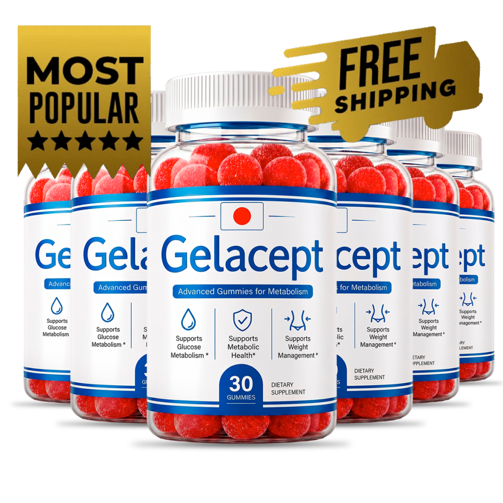 6 bottles of Gelacept gummies